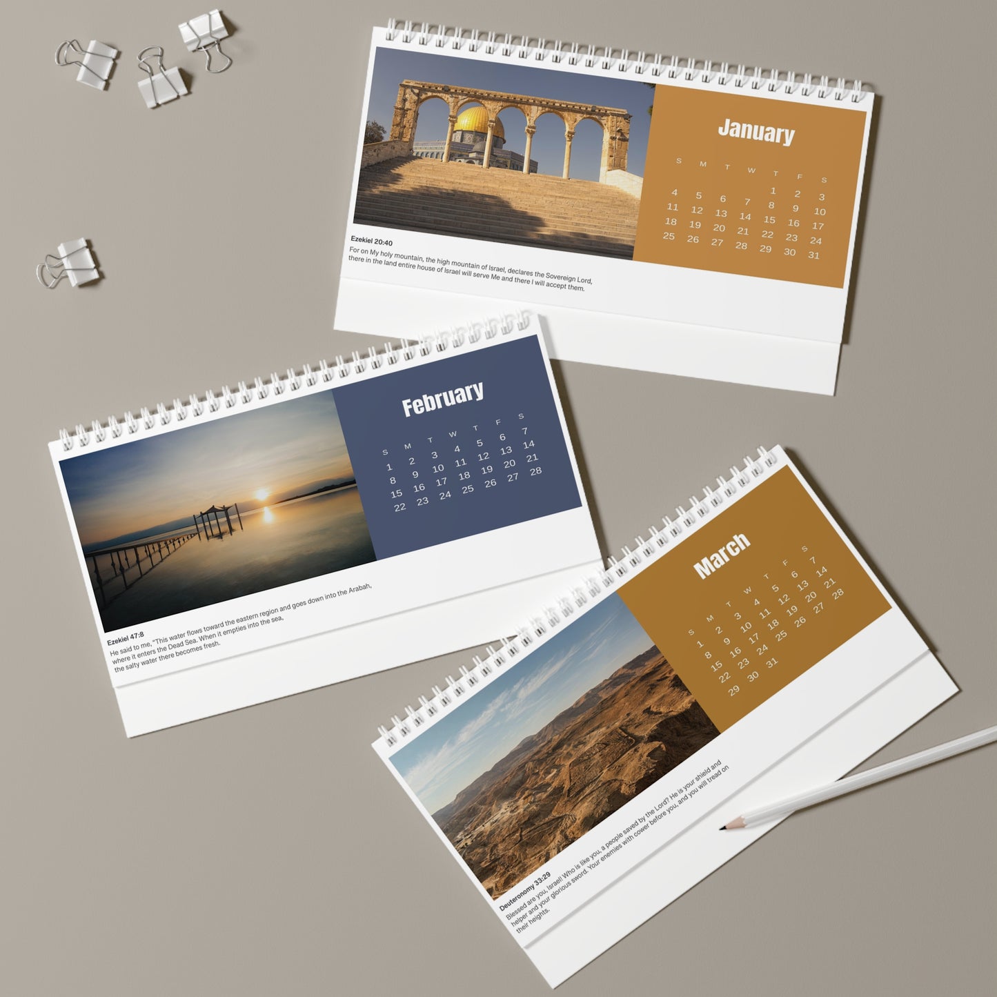 2026 Israel Desk Calendar | Beloved Israel