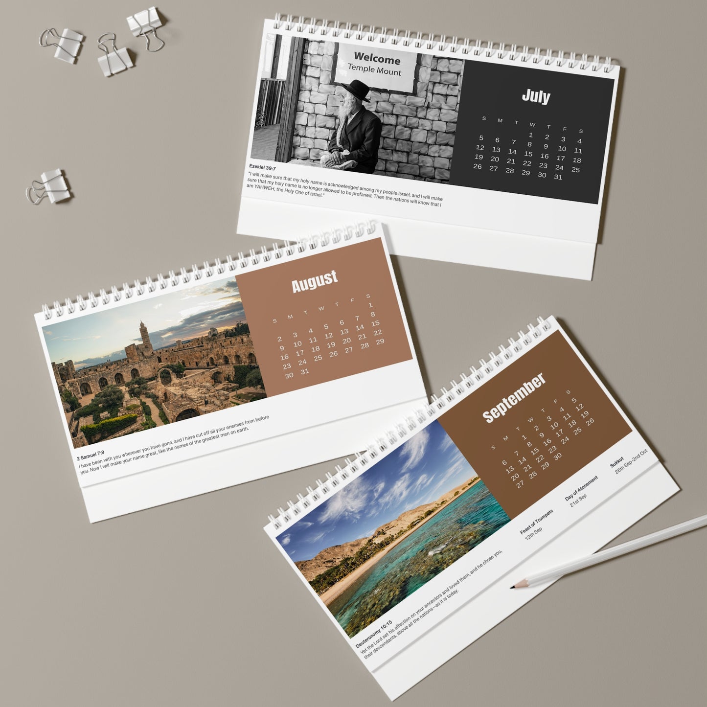2026 Israel Desk Calendar | Beloved Israel