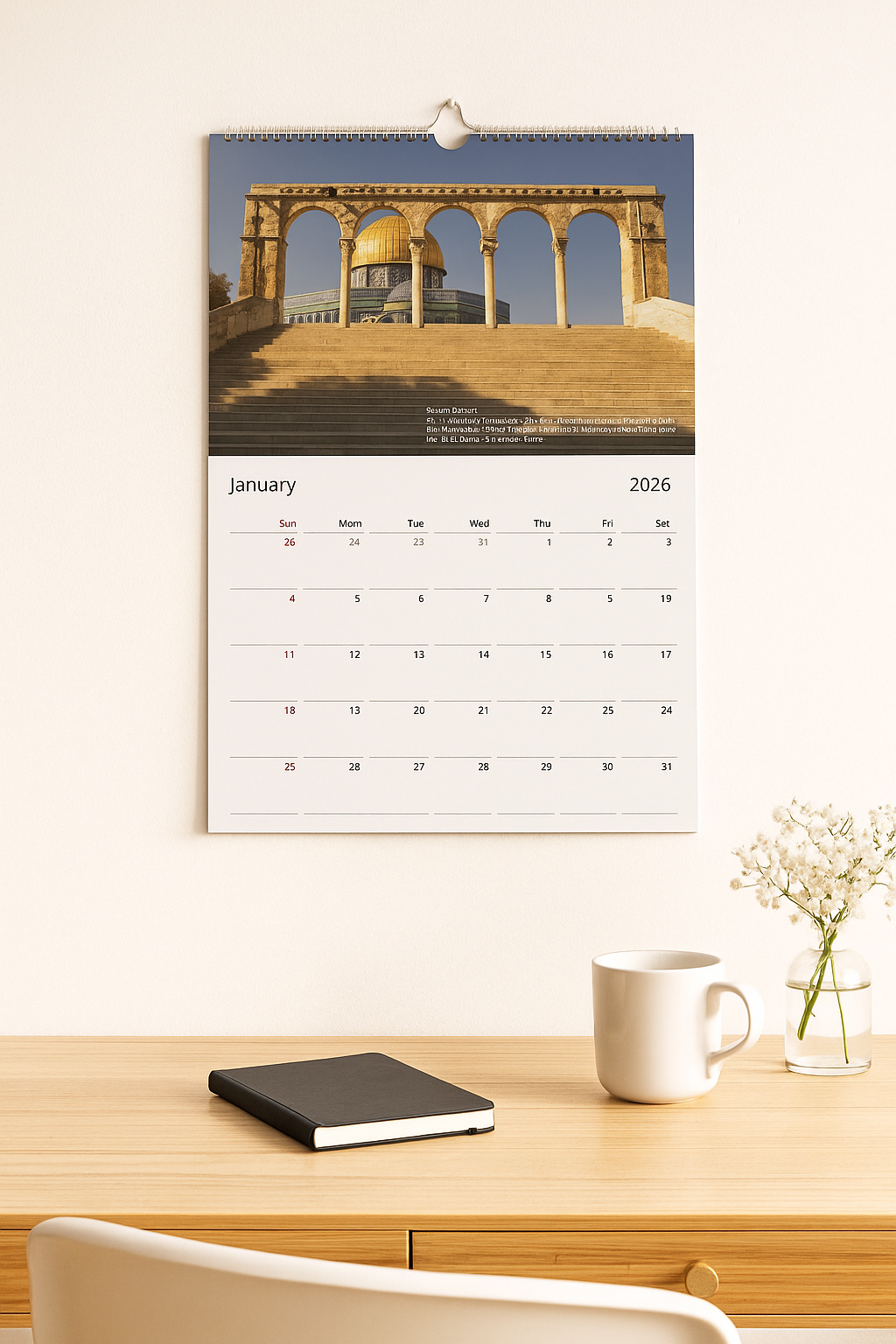 Israel Wall Calendar 2026 | Beloved Israel