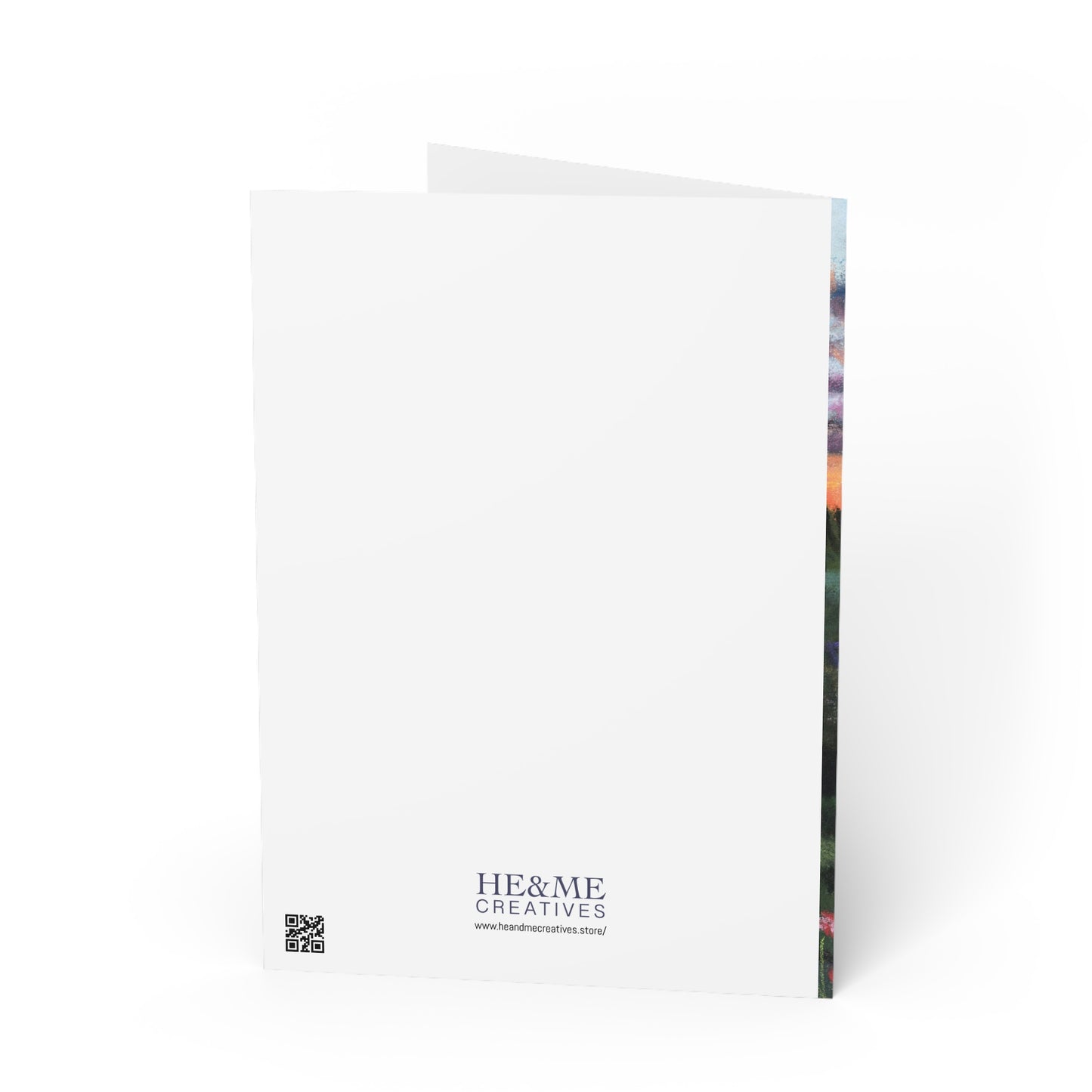 Haifa Pastel Painting Greeting Card — Soft Coastal Art Note Card